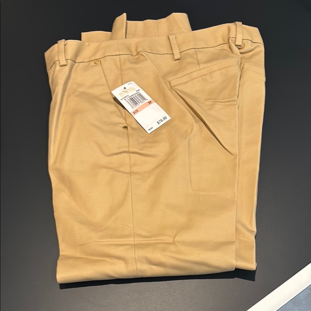 Michael Kors Tan Chinos Versatile Cotton-Blend
